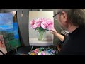 Pink peonies painting lesson artist igor sakharov