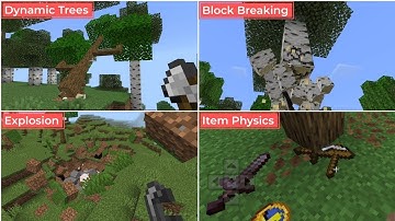 Real Physics Mod Bedrock Edition – Dynamic Trees, Explosions & More 