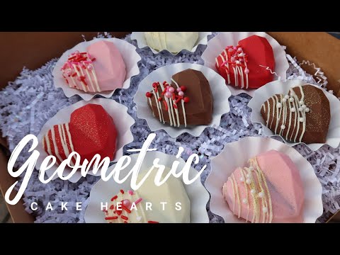 How To Make Geometric Cake Hearts With Brittany Pino