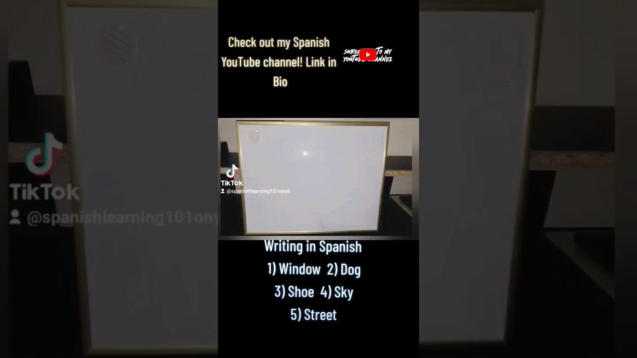 Writing in Spanish Part 1 