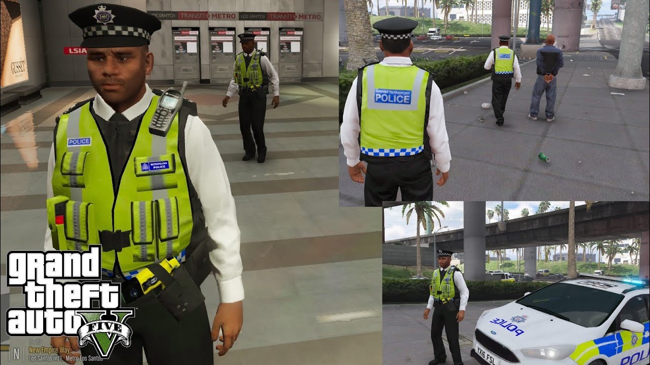 British Transport Police Patrol🚎( GTA 5 UK LSPDFR Mod #17 )