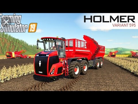 Farming simulator 19. HOLMER Terra Variant DLC - YouTube