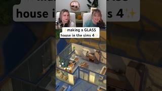look at that skylight 🤩🤩 we’re adding a kitchen to our GLASS house! full vid on our page! #sims4