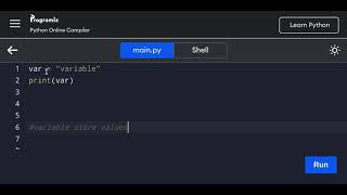 What are Variables in python And also comments part 2