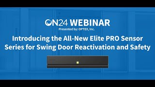 Webinar session 2: Introducing the All-New Elite PRO Sensor Series