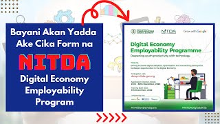 Yadda Ake Cika Form Din Registration na Digital Economy Employability Program (DEEP) - NITDA.