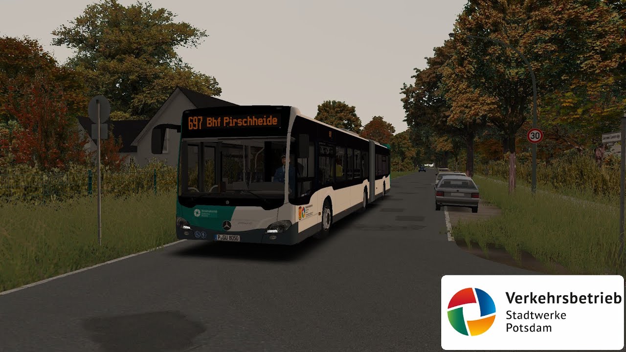 OMSI 2 I Berlin-Gatow und Kladow I Linie 697 zum Sacrower See im C2G der VIP Potsdam