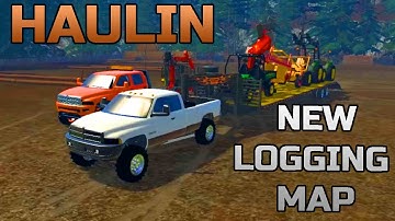 FARMING SIMULATOR 2015 | HAULING LOGGING EQUIPMENT | NEW MULTIPLAYER MAP!