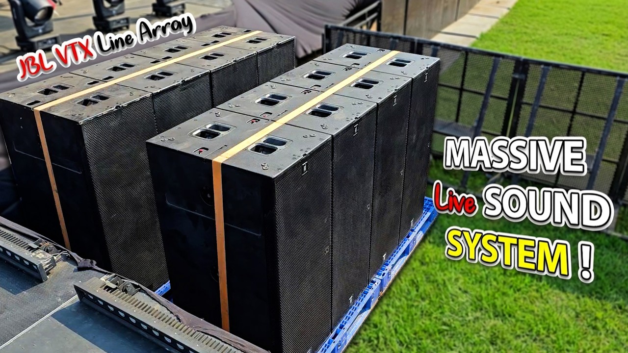 Massive Live Sound System | JBL VTX Series Line Array