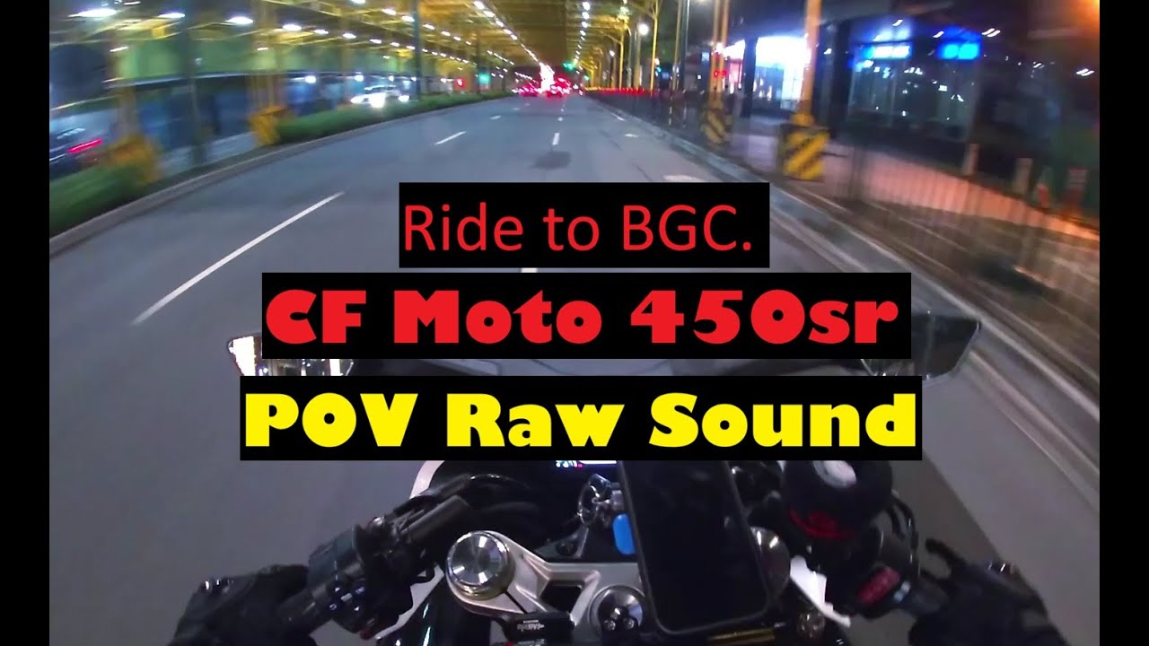 CF Moto 450sr | POV | Raw Sound | SC Project slip-ons | Ride to BGC.