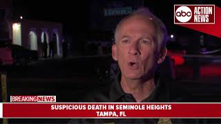 Seminole Heights suspicious death under investigation | Tampa police update from scene