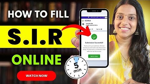 How to Fill SIR Form Online Tamil –Correct Method Inside | Enumeration Form Filling method Explained