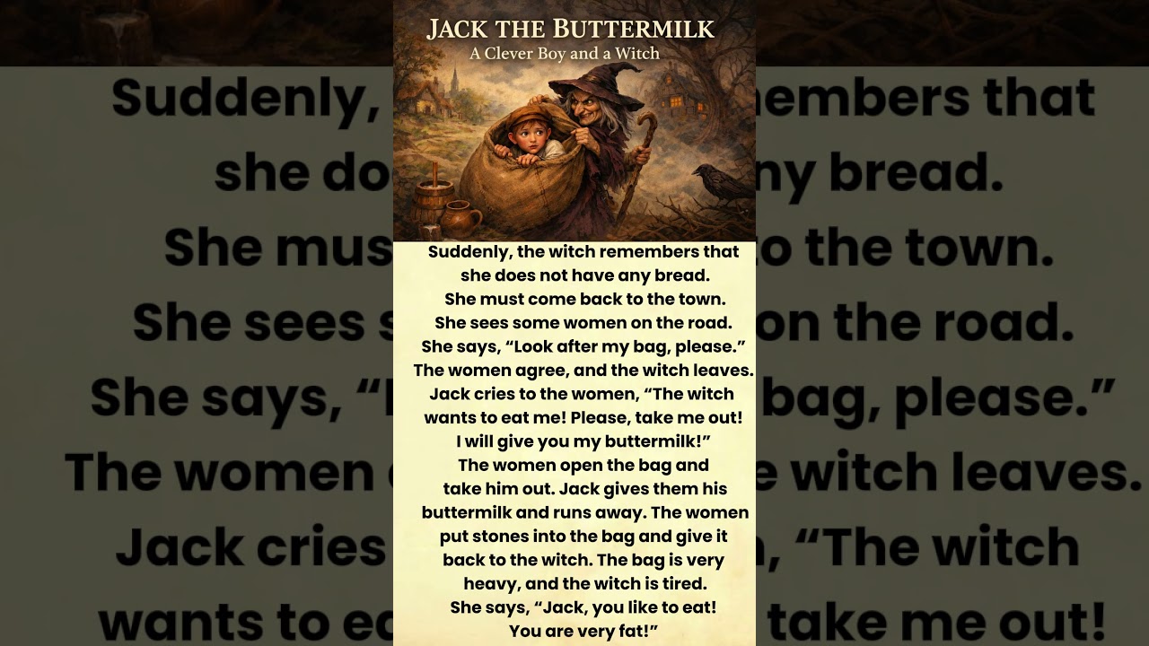 Jack the Buttermilk | Easy English Story