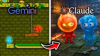 Gemini Vs Claude Sıfırdan 1 Saatte Ateş Ve Su Oyununu Oluşturdu Efsane Oldu