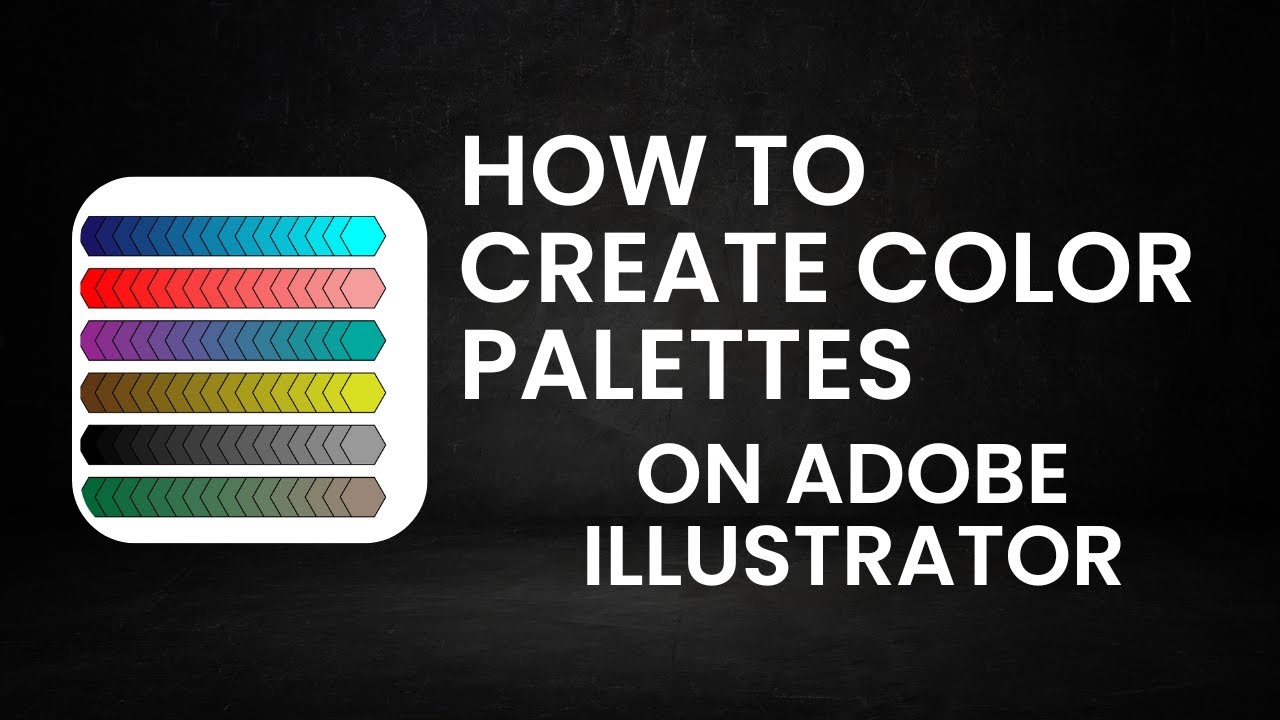 Adobe Illustrator Tutorial - How to Create Color Palettes - Fatima Tech ...