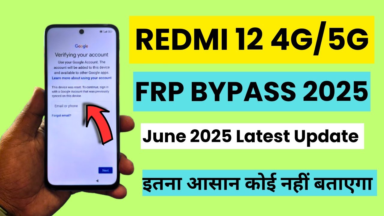 Redmi 12 4g / 5g FRP BYPASS 2025 || REDMI 12 5G FACTORY RESET BYPASS LASTEST UPDATE VERSION 
