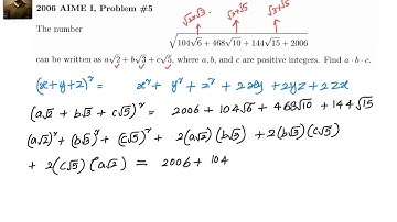 2006 AIME 1 #5 - Algebra - Identities
