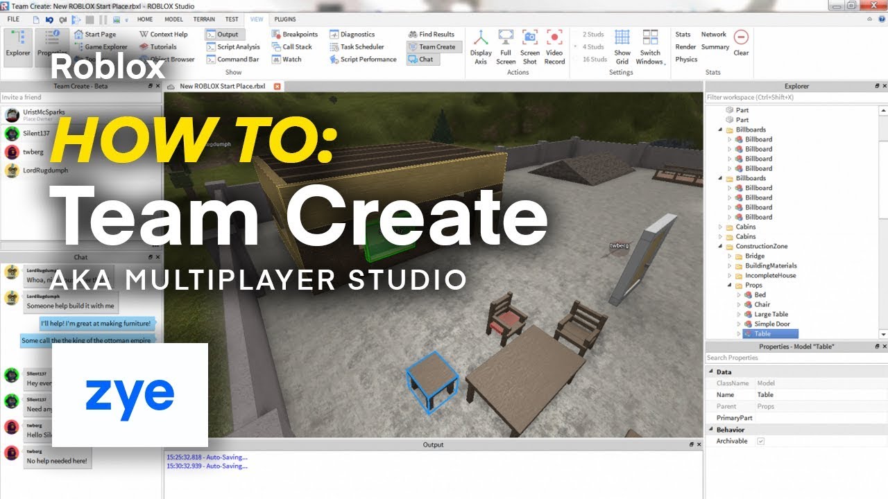 Roblox How To Team Create Multiplayer Studio - 