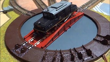 ＳＬ鉄道模型転車台電動化(レイアウト設置編)
