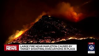 Over 200 Homes Evacuated Due To Ether Hollow Fire