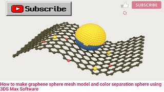 How to make graphene sphere mesh model and color separation sphere using 3DS Max Software