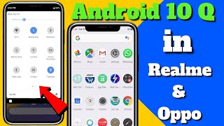 Android 10 Q Theme in Realme & Oppo all device apply now | change notification panel screenshot 4