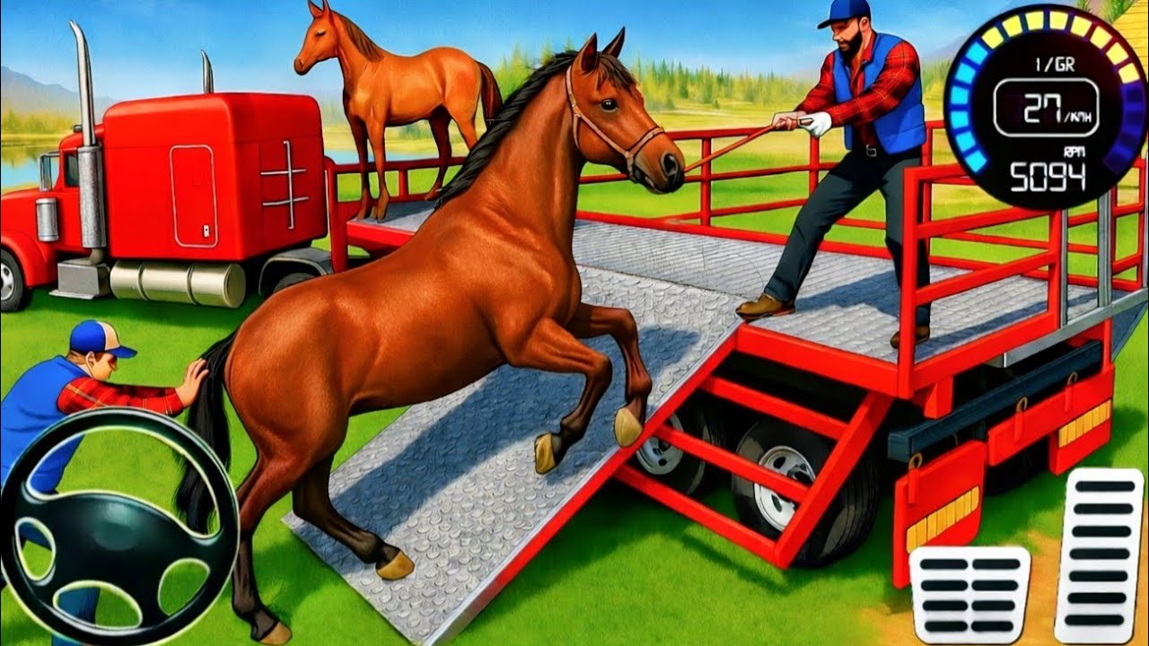 Farm Animal Truck Transport Simulator - Animal Transport Truck 3D Game  - Android Gameplay