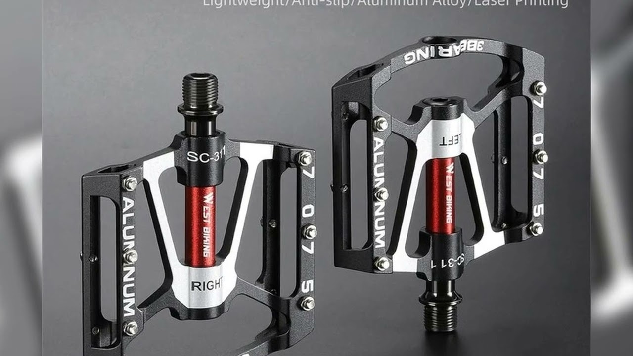 A must-have product! WEST BIKING 3 Bearing Bicycle Pedal CNC Aluminum Alloy Anti Slip MTB Road Bik