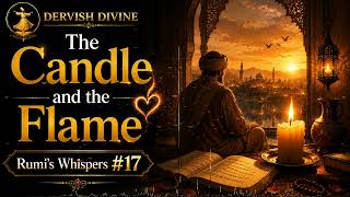 The Candle and the Flame 🕯️🔥| Rumi's Whispers #17 | Dervish Divine 🌷
