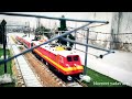 Miniature Railways Level Crossing | TRAIN IN HO SCALE #railway #locomotive #railking #trains