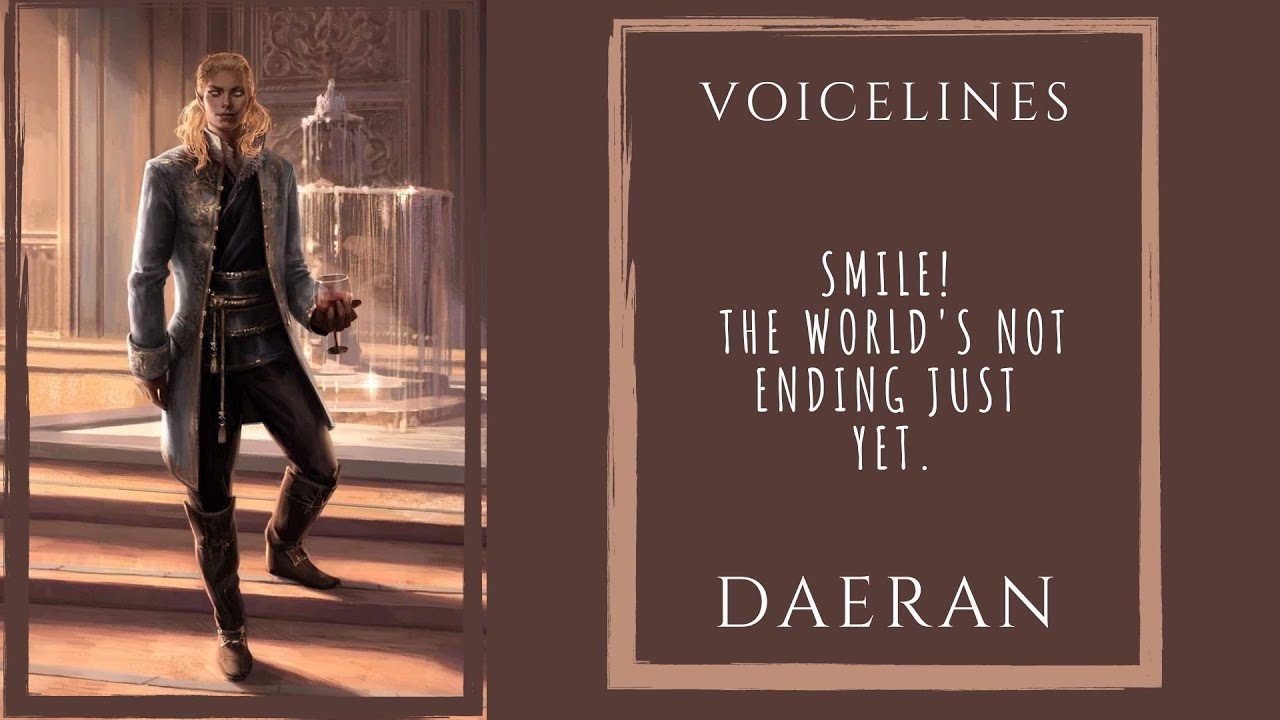Pathfinder: WotR - Daeran Voicelines