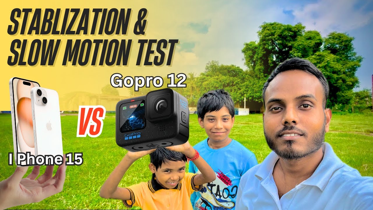 GoPro vs iPhone 15: कौन है Best for Vlogging? 🎥 Ultimate Test 🔥Stabilization & Slow Motion Test 🔥📸