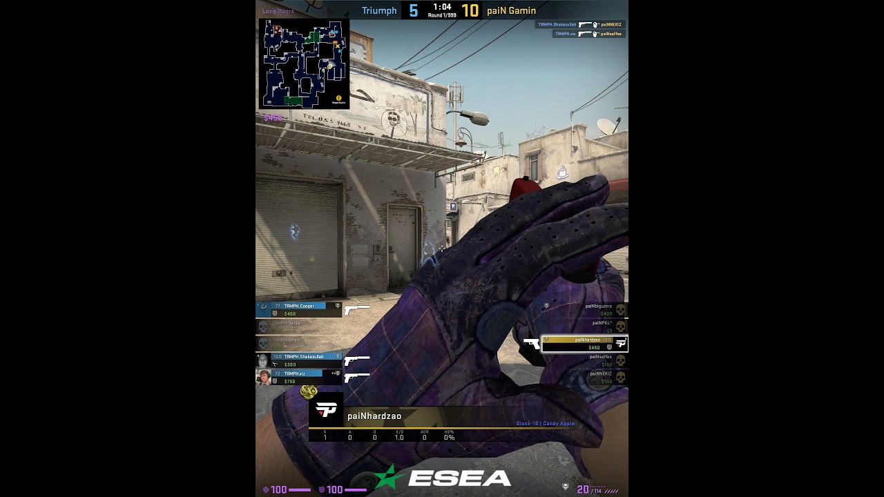 hardzao 1vs3. paiN vs Triumph. m2 dust2. ESEA Spring Cash Cup 1 North America