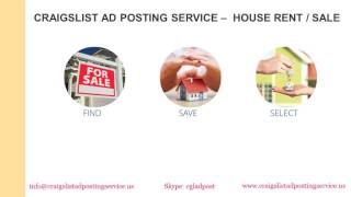 Classifieds Ads-Craigslist Ad Posting Service Real Estate