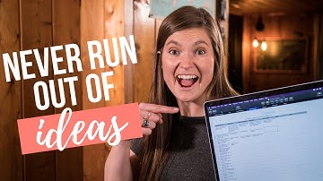 NEVER RUN OUT OF CONTENT IDEAS FOR YOUR BLOG | How I Organize And Come Up With Blog Post Ideas