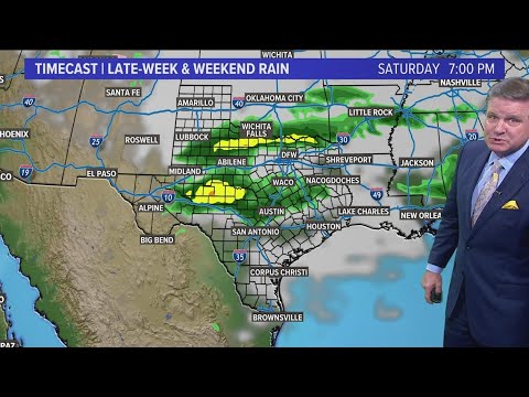 DFW Weather | Possible rain this weekend in 14 day forecast - YouTube