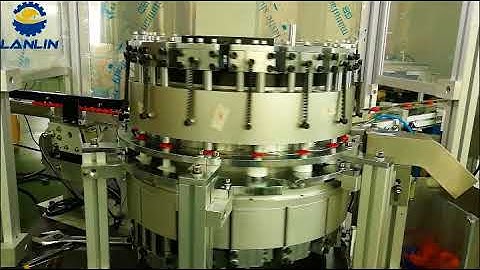 Máquina Ensambladora de tapas /Push pull cap assembly machine high speed 220 pieces per minute