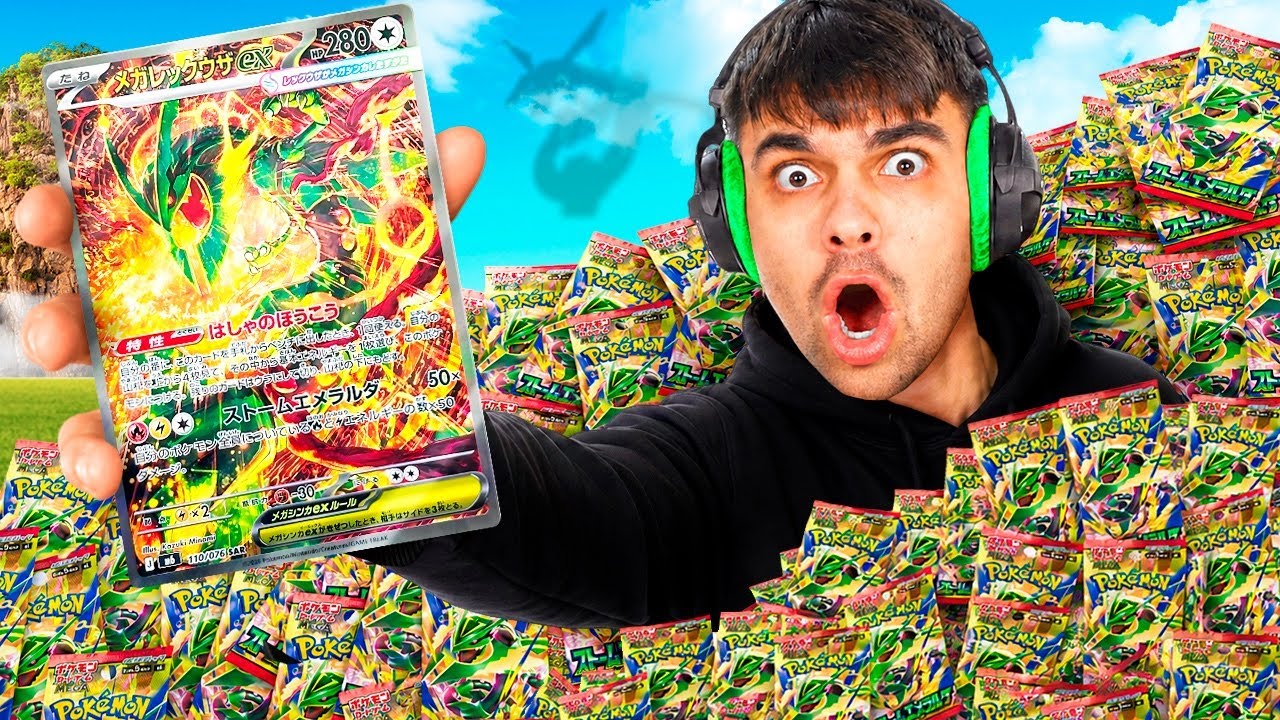BUSCANDO EL MEGA RAYQUAZA DE 750$ (STORM EMERALD)