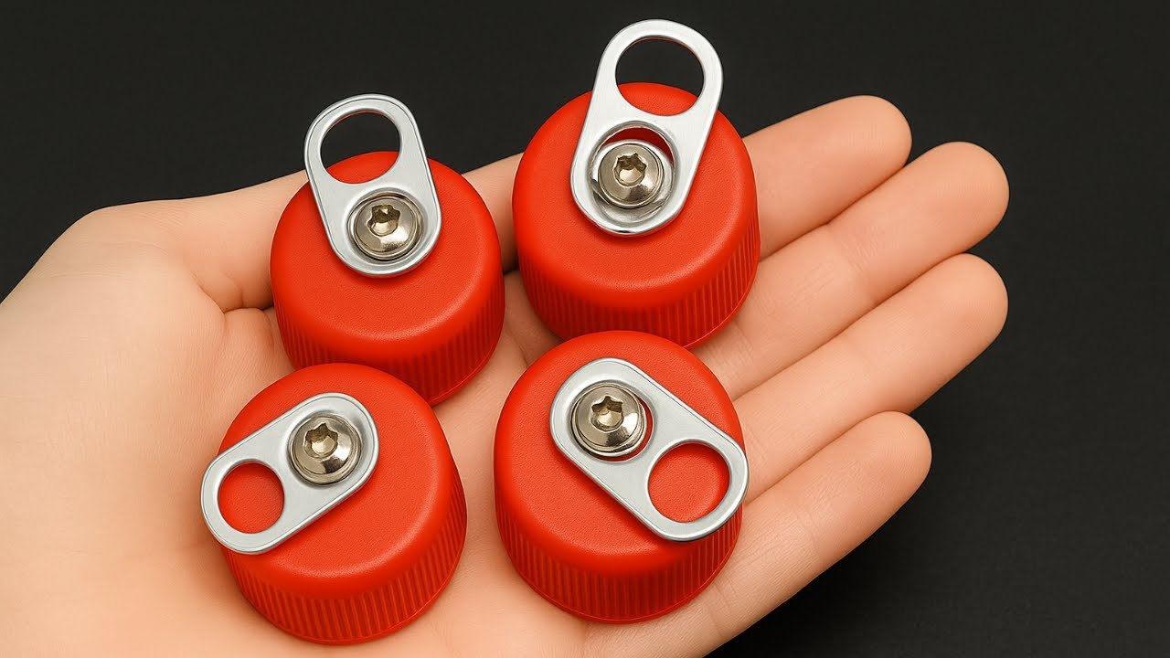 Вставьте крышку от бутылки в обычную светодиодную лампочку и наслаждайтесь!