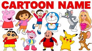  CARTOON CHARACTERS NAMES IN ENGLISH 🐷 | Famous Cartoon Characters for Kids | Peppa pig