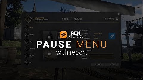 PAUSE MENU [VORP][RSG] -- [REDM] By Rex Studio