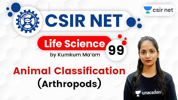 4:00 PM - CSIR UGC NET 2020 | Life Science by Kumkum Gautam | Animal Classification (Arthropods)
