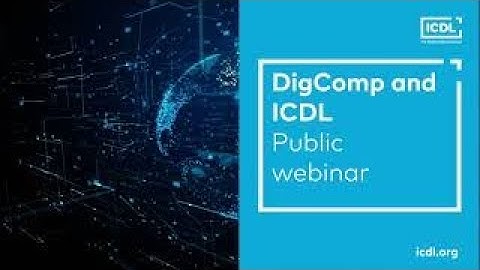 DigComp and ICDL webinar - 2 February 2021