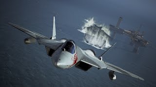Fleet Destruction 102,050 Points (Su-57 Felon, Ace Difficulty) | Ace Combat 7