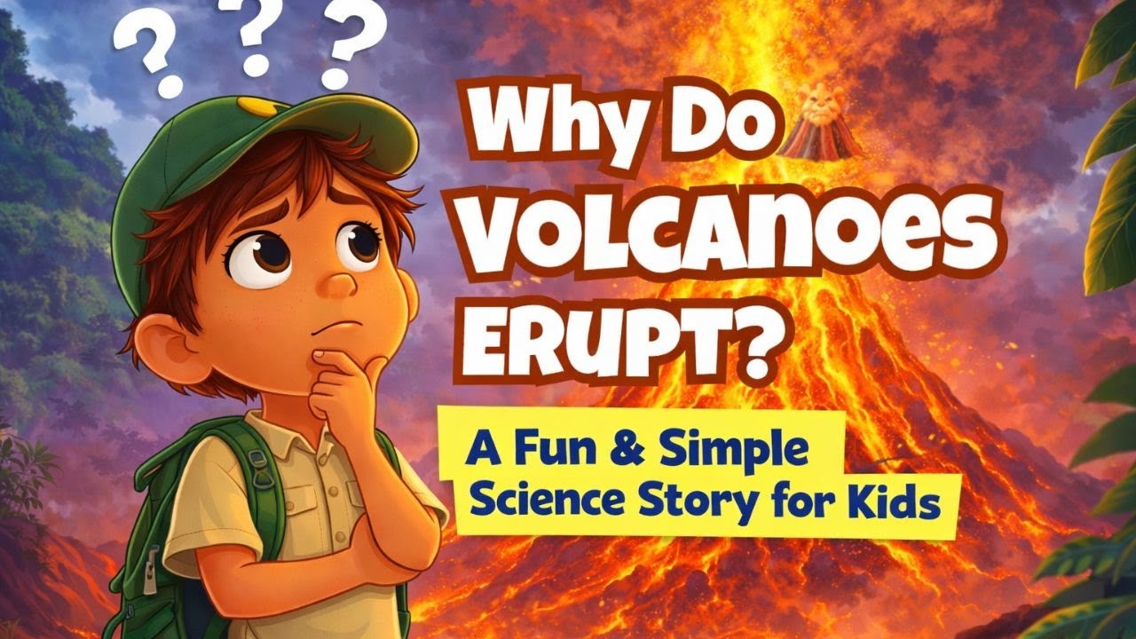 Why Do Volcanoes Erupt? 🌋 | A Fun & Simple Science Story for Kids