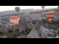 Полет на воздушном шаре в Каппадокии, скалы (октябрь 2020) 4К