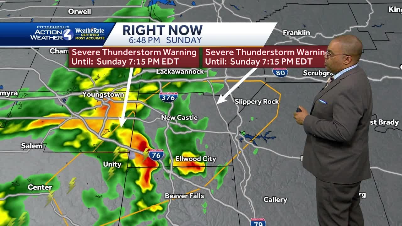 Severe Thunderstorm Warning issued for parts of Western Pennsylvania ...