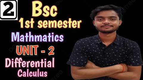 Unit - 2 | Bsc 1st semester mathmatics | Indeterminate forms | Differential calculus | #mjpru #Bsc