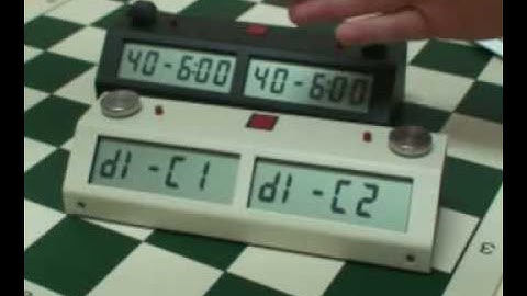 How to set the Chronos Chess Clock II