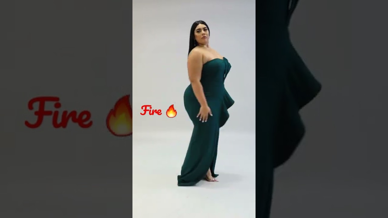 Fire🔥 Boom boom 💥 Flirty moment | plus size beauty woman in chic flirt👗❤ 👩💋looking gorgeous🔥 